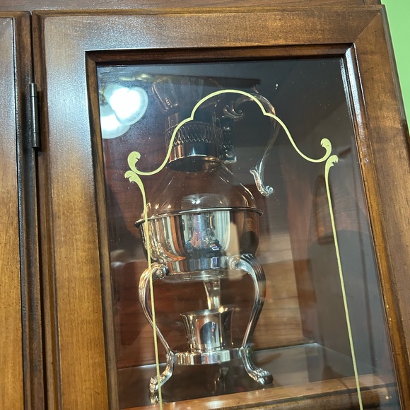 Elegant 15 piece Silver Tea Set with Intricate Tray - Picture 9 of 10